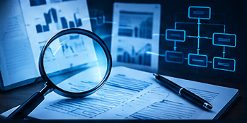 Business analysis reports and process diagrams