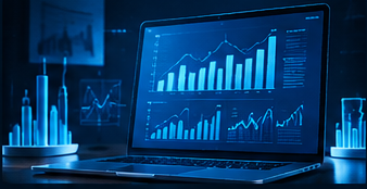 Digital data analytics dashboard