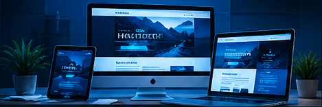 Professional website design across digital devices